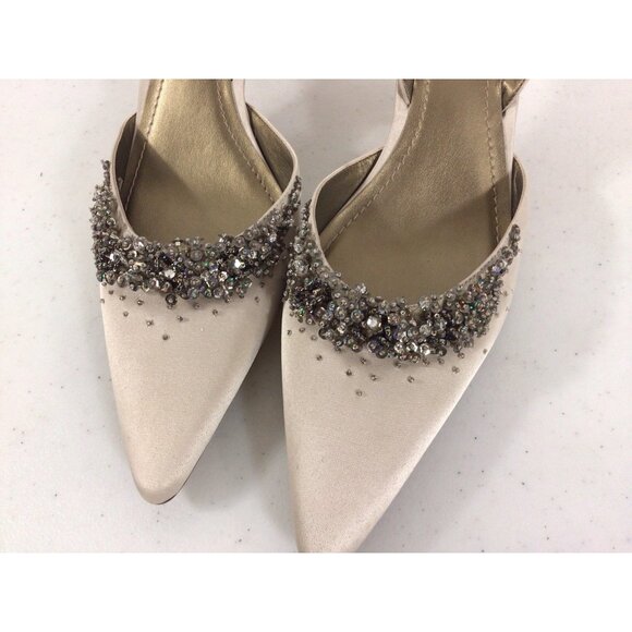 Ann Taylor Sequin Slingback Heels Womens 9 - Picture 5 of 9